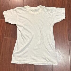 Vintage 60s 70s Mayo Spruce Blank White Shirt Size Mens Medium